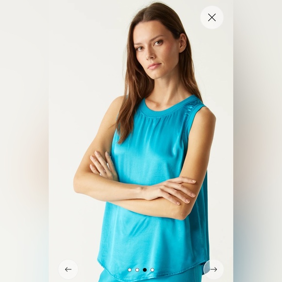 NWOT Michael Stars Satin top - Picture 4 of 12